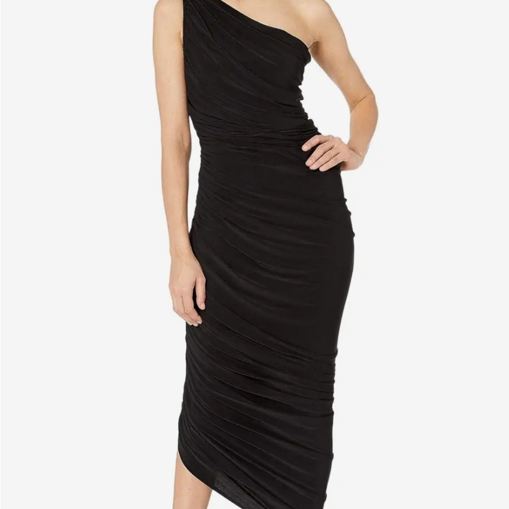 Norma Kamali Diana One-Shoulder Dress